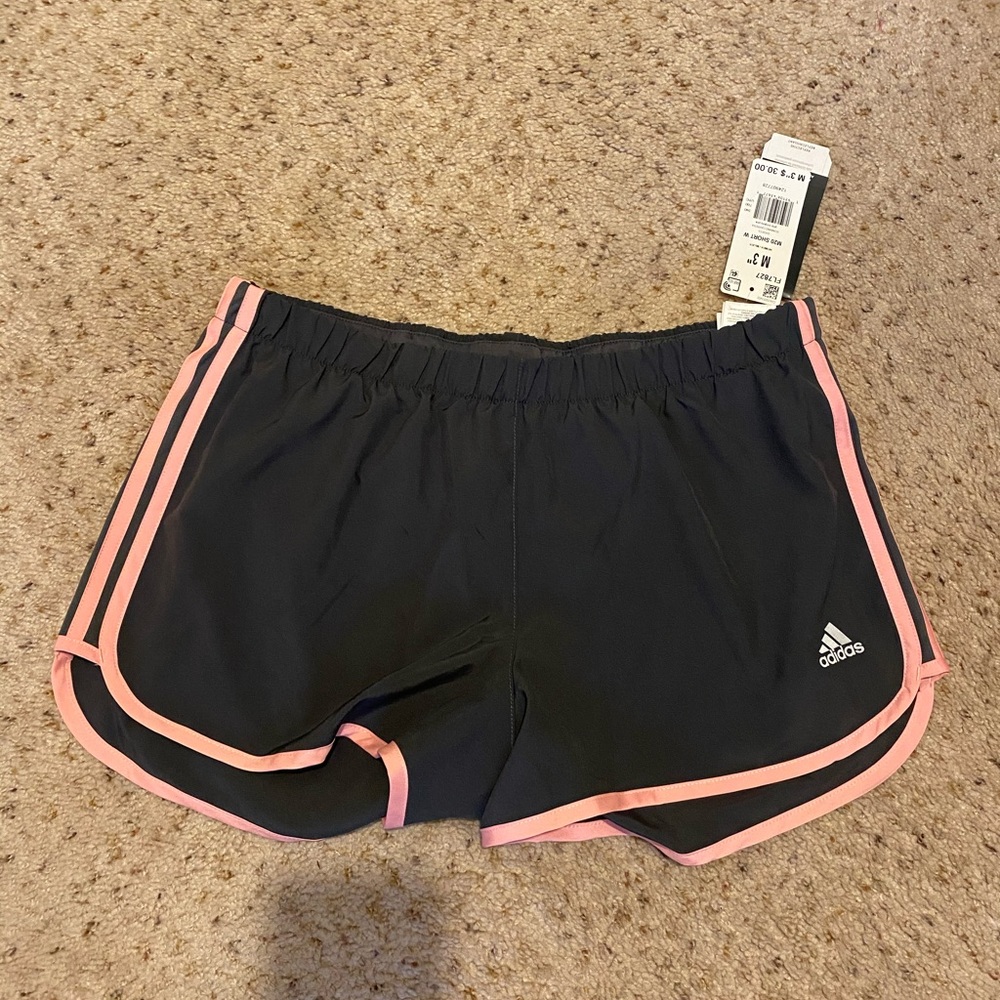 NWT Grey and pink Adidas shorts